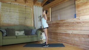Standing tricep arm stretch