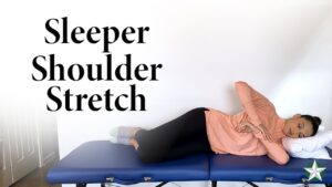Sleeper shoulder rotation stretch