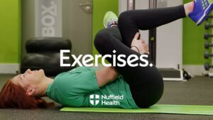 Lying glute stretch