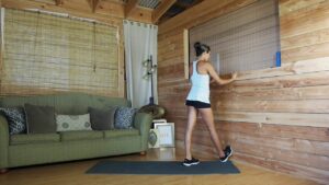 Wall calf stretch