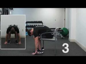 Seated lower back stretch