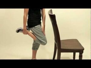 Standing quad stretch